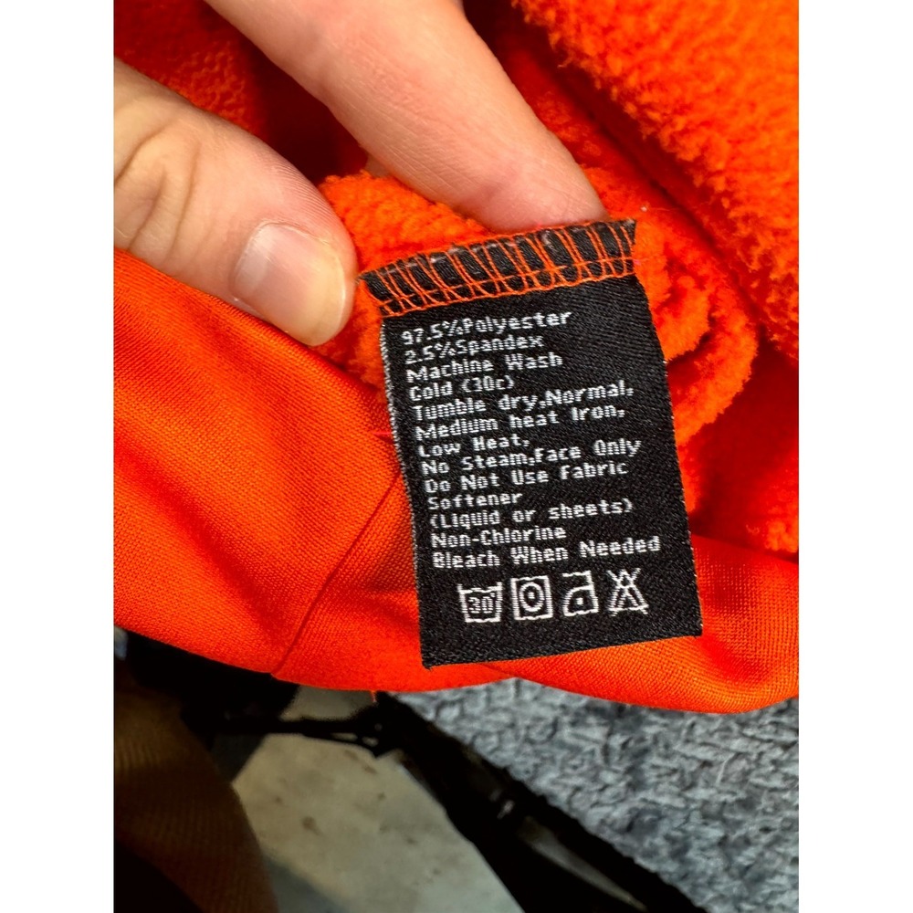 Core 4 Element Hoodie Mens 2XL Neon Orange Fleece Lined Graphic Print Outerwear - Picture 5 of 7